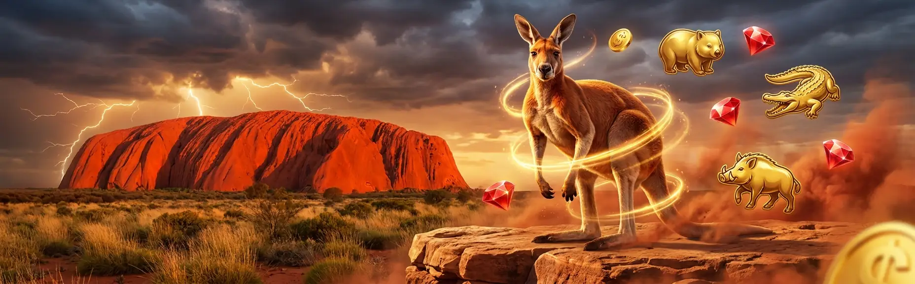 The Pokies Australian online casino red kangaroo outback hero